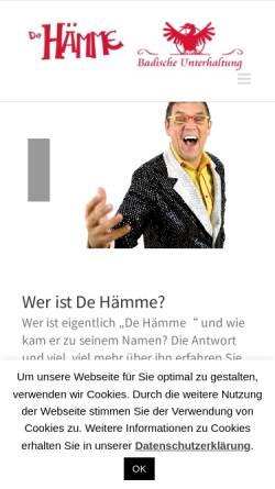 Vorschau der mobilen Webseite www.de-haemme.de, De Hämme - Helmut Dold