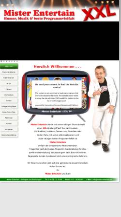 Vorschau der mobilen Webseite www.mister-entertain.de, Mister Entertain