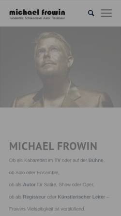Vorschau der mobilen Webseite www.frowin.de, Frowin