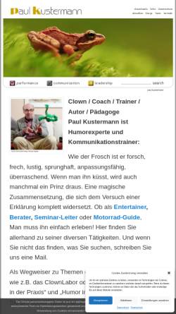Vorschau der mobilen Webseite www.paulkustermann.de, Kustermann, Paul