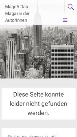 Vorschau der mobilen Webseite www.magda.de, Der zornige Wortarbeiter