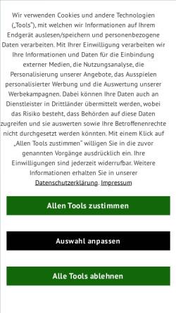 Vorschau der mobilen Webseite www.heineken.ch, Heineken