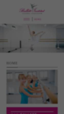 Vorschau der mobilen Webseite ballett-institut.de, Ballett-Institut Leandra Hagendorn