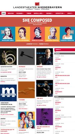 Vorschau der mobilen Webseite www.landestheater-niederbayern.de, Zweckverband Landestheater Niederbayern