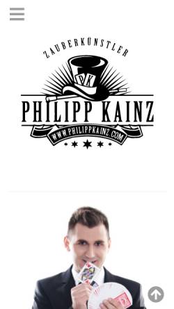 Vorschau der mobilen Webseite www.philippkainz.com, Philipp Kainz