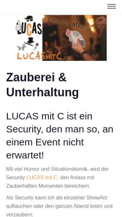 Vorschau der mobilen Webseite www.lucasmitc.ch, Burri, Lucas