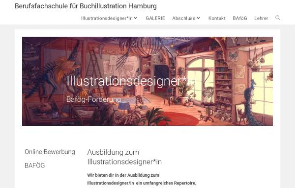 Vorschau von www.bfbh.net, Berufsfachschule für Buchillustration Hamburg