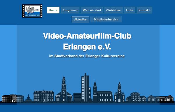 Vorschau von www.videoclub-erlangen.de, Video-Amateurfilm-Club Erlangen e.V.
