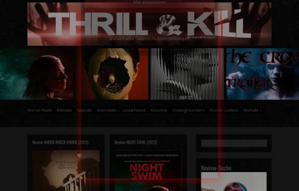 Vorschau von thrillandkill.com, Thrill And Kill