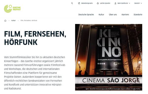 Vorschau von www.goethe.de, Wegweiser zum deutschen Film des Goethe-Instituts