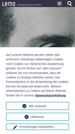 Vorschau der mobilen Webseite www.dhm.de, Biographie: Fritz Lang, 1890-1976