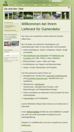 Vorschau der mobilen Webseite www.gartendekor.ch, Garden Parc