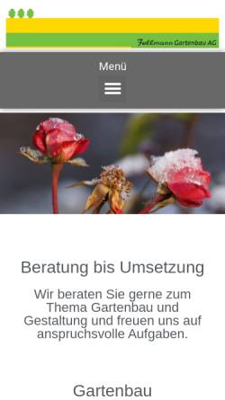 Vorschau der mobilen Webseite fellmann-gartenbau.ch, Fellmann Gartenbau