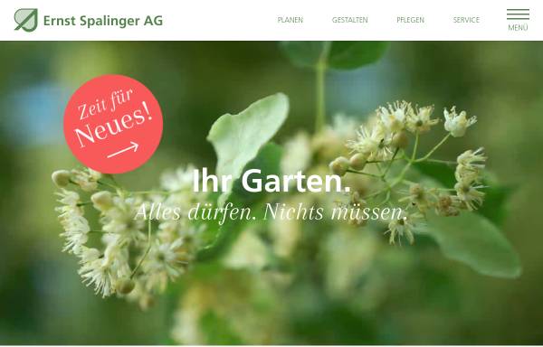 Vorschau von www.spalinger-ag.ch, Spalinger Gartenbau AG