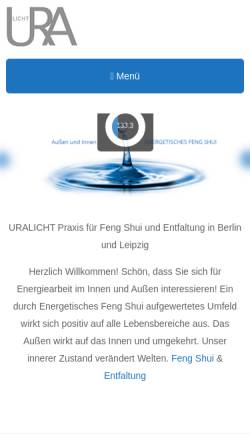 Vorschau der mobilen Webseite www.uralicht.de, Julia Wegehaupt