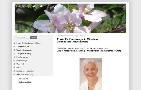Vorschau von www.kinesiologie-dorn.de, Christine Dorn