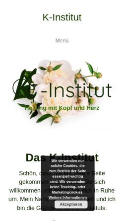 Vorschau der mobilen Webseite www.k-institut.de, Cornelia Heß