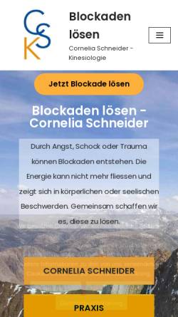 Vorschau der mobilen Webseite www.blockaden.ch, Cornelia Schneider