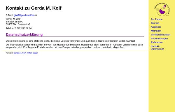 Vorschau von www.gerda-kolf.de, Gerda M. Kolf