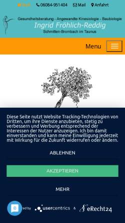 Vorschau der mobilen Webseite kin-ifr.de, Praxis für Angewandte Kinesiologie