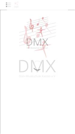 Vorschau der mobilen Webseite www.dom-musikschule.de, Dom-Musikschule Xanten