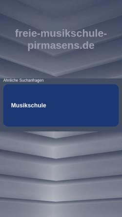 Vorschau der mobilen Webseite freie-musikschule-pirmasens.de, Freie Musikschule Pirmasens - Steffi Sieber-Christ