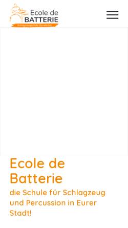 Vorschau der mobilen Webseite ecoledebatterie-osnabrueck.de, Joachim Brüntjen & Sven Kopatz