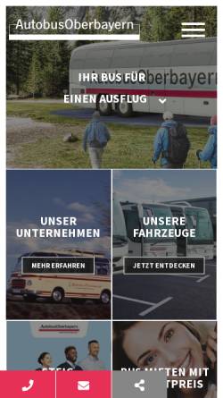 Vorschau der mobilen Webseite www.autobusoberbayern.de, Autobus Oberbayern