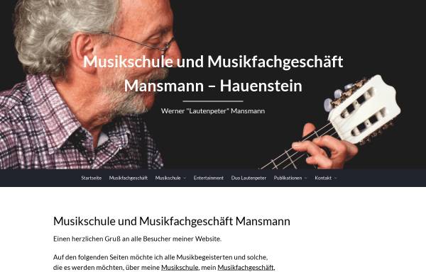 Vorschau von www.musik-mansmann.de, Werner Mansmann - Musikschule und Musikfachgeschäft