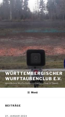 Vorschau der mobilen Webseite www.wwc-stuttgart.de, Württembergischer Wurftaubenclub e. V.