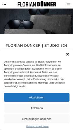 Vorschau der mobilen Webseite www.florian-duenker.com, Dünker, Florian