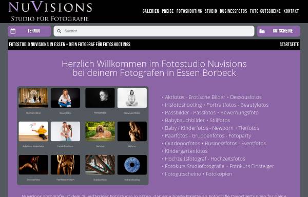 Vorschau von nuvisions.de, Fotostudio Nuvisions