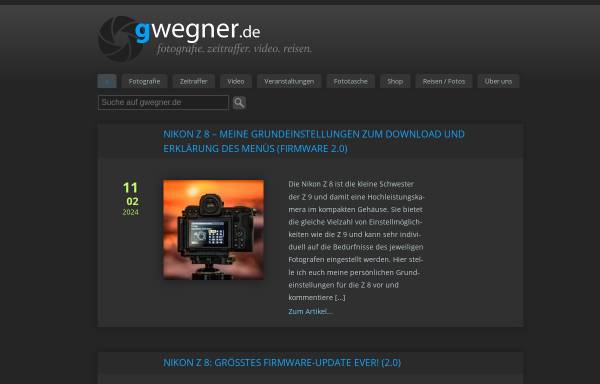 Vorschau von gwegner.de, Fotografie, Video, Zeitraffer, Reisen