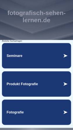 Vorschau der mobilen Webseite fotografisch-sehen-lernen.de, Fotografisch Sehen Lernen