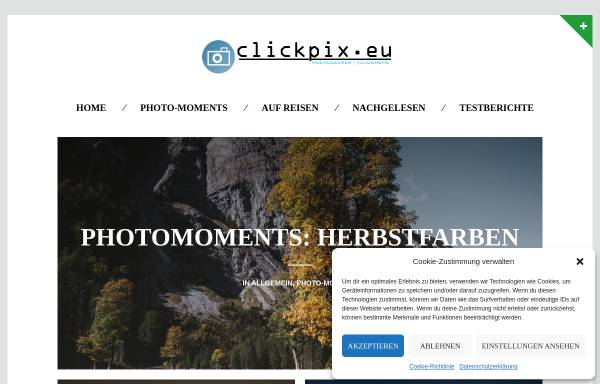 Vorschau von www.clickpix.eu, Clickpix.eu - Photography & Travel
