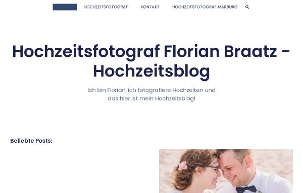 Vorschau von hochzeitsfotograf.florianbraatz.de, Blog über Hochzeitsfotografie