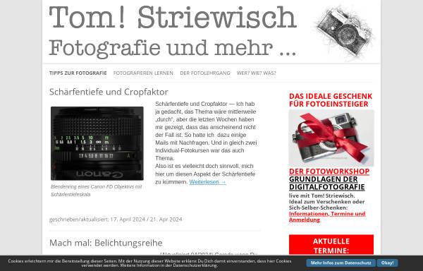 Vorschau von www.tom-striewisch.de, Was mir auffiel...