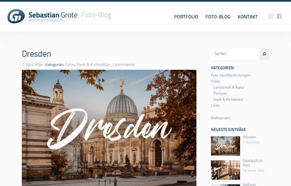 Vorschau von blog.sebastian-grote.de, Blog von Sebastian Grote | Design & Fotografie