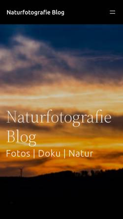 Vorschau der mobilen Webseite naturfotografie-blog.de, Naturfotografie Blog