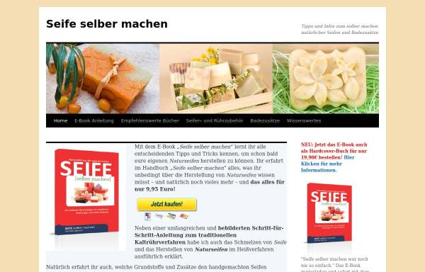Vorschau von www.seife-selber-machen.com, Seife selber machen