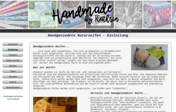 Vorschau von www.handmade-by-kathrin.de, Handgesiedete Seifen - Familie Böhm