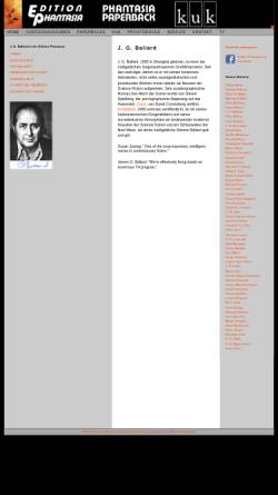 Vorschau der mobilen Webseite www.edition-phantasia.de, James G. Ballard