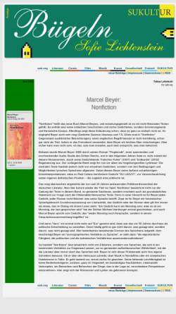 Vorschau der mobilen Webseite www.satt.org, Marcel Beyer: Nonfiction