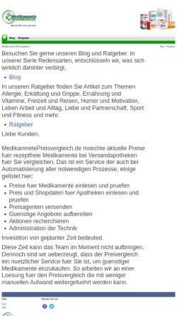 Vorschau der mobilen Webseite www.medikamentepreisvergleich.de, MedikamentePreisvergleich.de