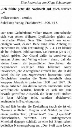 Vorschau der mobilen Webseite www.luise-berlin.de, Volker Braun: Tumulus