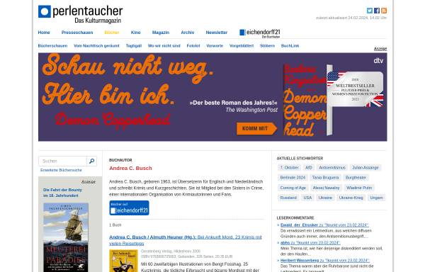 Vorschau von www.perlentaucher.de, Andrea C. Busch