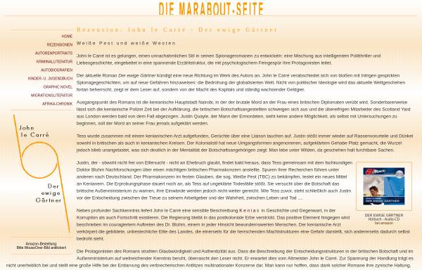 Vorschau von www.marabout.de, John le Carré: Der ewige Gärtner
