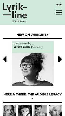 Vorschau der mobilen Webseite lyrikline.org, Enric Casasses