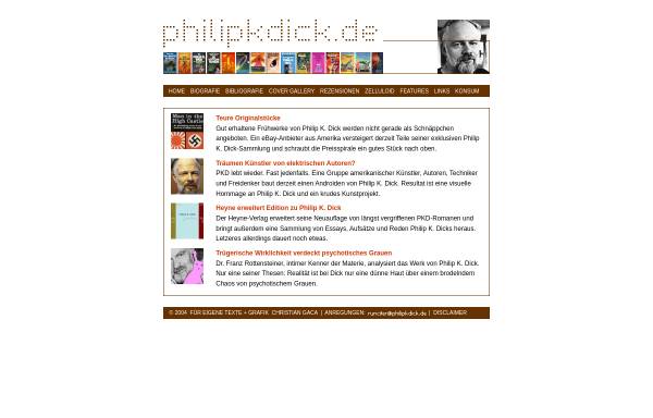 Philip K. Dick auf philipkdick.de