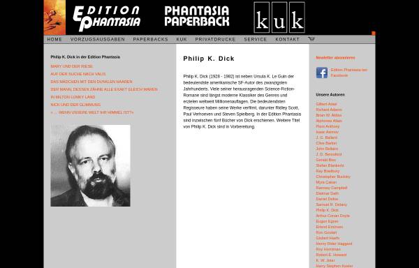 Vorschau von www.edition-phantasia.de, Philip K. Dick